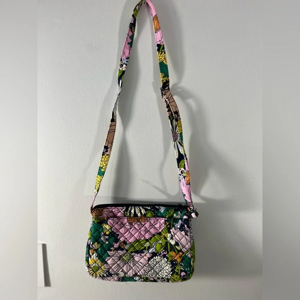 Vera Bradley Purse Cross Body Bag Floral Pattern Bloom Bloom - Picture 3 of 8